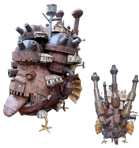 KingStora Moving Castle 3D-Papiermodellbausatz – Premium-Bastelset mit Werkzeugen, englischer Anleitung und Magazin-dickem Modellbuch (Schwierigkeitsgrad mittlerer Fortgeschrittene) (Landversion)