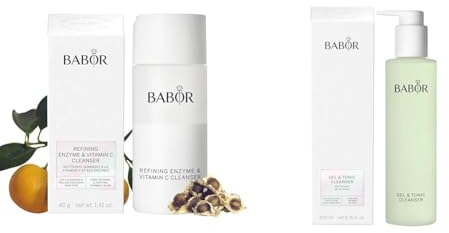 BABOR CLEANSING Enzyme Cleanser für Mischhaut & Gel & Tonic Cleanser für ölige und unreine Haut