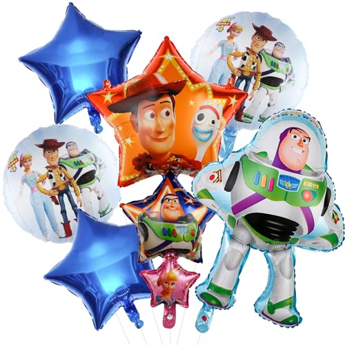 Story Geburtstag Deko, Story Themenparty Dekoration, Story Folienballon für Party, Geburtstag Folienballon Kinder, PQKL-party Luftballons Kindergeburtstag Deko, für Thema Party Dekorationen