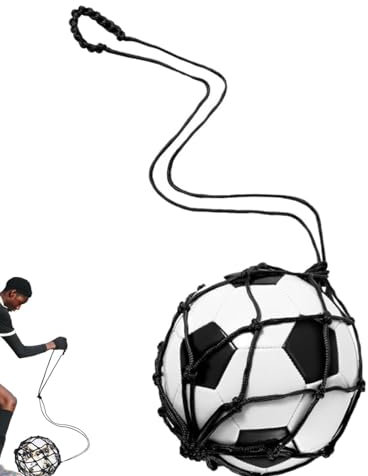 JJiaoLinin Fußball Kick Trainer,Solo Fußball Trainer Football Practice Solo Football Training Fußball-Netz für Ballgröße 3, 4, 5,für Fußball Volleyball Kinder Anfänger Kick Off Trainer