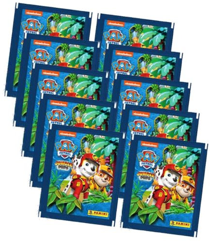 Panini Paw Patrol Sticker Serie 10 - Jungle Pups Sammelsticker (2024) - 10 Tüten
