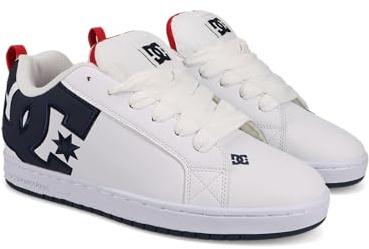 DC Shoes Court Graffik - Leather Shoes for Men - Lederschuhe - Männer - 41 - Weiss,