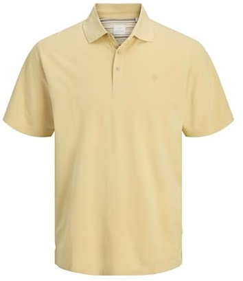 JACK & JONES Jprbluwilliam Wash SS Polo Sn for Men, Grey (Moonstone), S