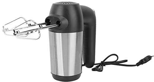 Kompakter, Leichter Handmixer mit Schneebesen, 450 W, 5 Gänge, Edelstahl-Teigmixer für die Küche, Mixer für Eier und Füllmischung, Tolle Praktische Geschenke für Backbegeisterte,