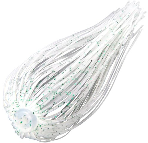 Dr.Fish 15 Stück Ersatz-Jigröcke, 88 Stränge, Silikon, Angelschirm, Röcke, Schnellwechsel, für Spinnköder, Barsch, Jigköder, Zubehör zum Leuchten