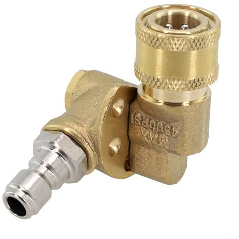 Drehgelenk für Hochdruck-Autowaschanlagen, Schnellanschluss, verstellbare Düse, Reinigungsadapterwerkzeug, 180 Grad Schwenkbereich