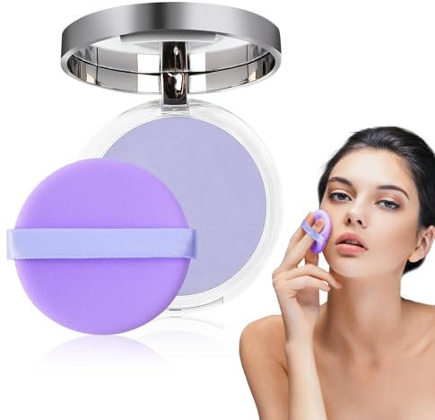 Zernblend Lilafarbener Puderquasten zur Ölkontrolle, Puder Makeup, Cushion Foundation