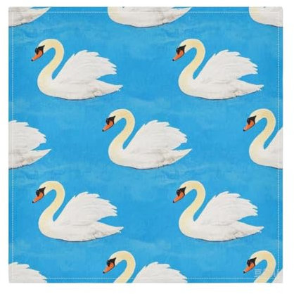 Dekorative Stoffservietten mit chinesischer Tinte, Motiv: Gans, weißer Schwan, bunte Restaurant-Servietten, Hochzeit, Abendessen, Servilletas, Para, Tortillas, Mexikanas, 50,8 x 50,8 cm, 6 Stück