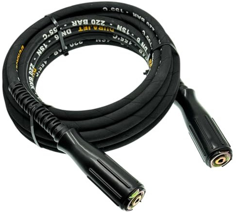 M&M Smartek Tuyau haute pression pour nettoyeur haute pression Kärcher Kränzle, 220 bar, 2 x M22 IG professionnel, insert en fil Durajet, résistant à l'abrasion et à la température, 25 m