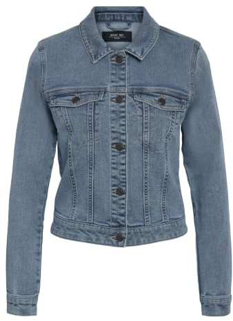 NOISY MAY Damen Nmdebra L/S Denim Jacket Vi570lb Noos Nmdebra L/S Denim Jacket Vi570Lb Noos (1er Pack)