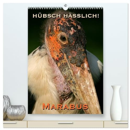 Hübsch hässlich! Marabus (hochwertiger Premium Wandkalender 2026 DIN A2 hoch), Kunstdruck in Hochglanz: Mrabus - Fasziniernde Charaktervögel (CALVENDO Tiere)