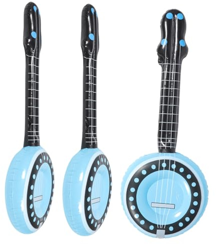 UKCOCO Instrument De Musique Gonflable pour Garçon Et Filles 3 Pièces 70 Cm en PVC Couleur Vive Léger Réutilisable Accessoires De Fête Anniversaire Et Spectacle