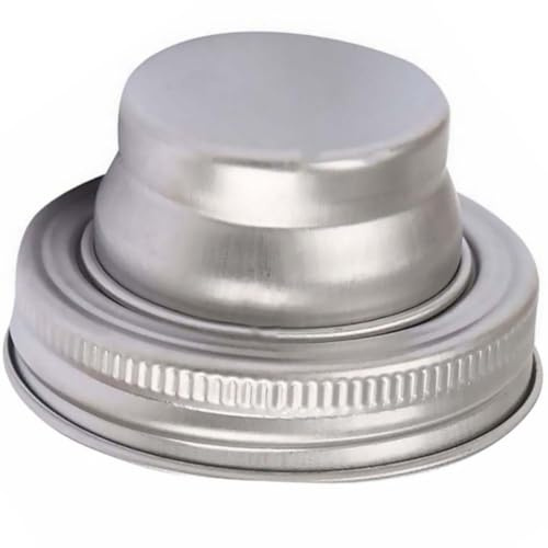 DRESSOOS 304 Stainless Steel Mason Jar Shaker Lid with Mesh Filter for Cocktail Shaker, Pepper and Flour Jar Caps, Silver Bar Strainer Lid for Home and Bar Use