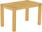 Esstisch Rio Kanto 120x73 cm Eiche hell Pinie Massivholz Größe und Farbe wählbar Esszimmertisch Küchentisch Holztisch Echtholz vorgerichtet für Ansteckplatten Tisch ausziehbar Brasilmöbel