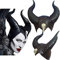 BROADREAM Hexenhut aus Latex, Halloween Latex Maleficent Hat, Evil Queen Cosplay Kopfbedeckung, Unisex, Einheitsgröß