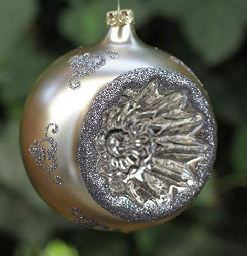 condecoro Christbaumkugel Reflex Champagner-Gold D8