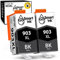 Smart Ink Kompatible Druckerpatronen als Ersatz für HP 903 XL 903XL 2 Schwarz Multipack mit Neuester Chipversion Kompatibel mit HP Officejet Pro 6960 6970 All-in-One Officejet 6950
