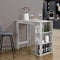 [en.casa] Bartisch mit integrierter Hausbar 120x60x106cm Tresentisch mit 3 Ablageflächen Stehtisch Bartheke mit 3 Fächern Küchentheke Tresen Betonoptik