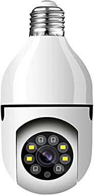 STARMOON E27 Bulb Camera,1080P Wireless PTZ Security Camera with E27 Bulb Connector,360 Degree Panoramic,Motion Auto Tracking,Night Vision,Two Way Audio