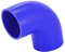 A ABSOPRO Auto 70mm 2.75 ID 90 Gradi Accoppiatore Silicone Tubo Blu