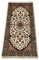 Beige Teppich Wolle Handgeknüpft Orientteppich 100% Schurwolle 70X140 cm D8
