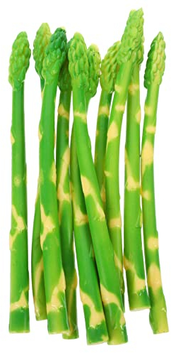 NOLITOY 10st Simulierte Spargel-Ornamente Künstliches Spargeldekor Decoraciones para Sala De Casa Gefälschter Spargel Plastikgemüsemodell Spargel Deko Künstlich Ländlich PVC Vitrine