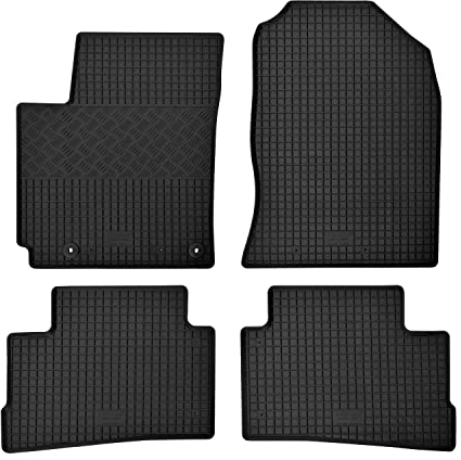 Fußmatten kompatibel mit Hyundai Kona 2017-/2021- Gummi Auto 100% passgenaue Gummimatten Automatten Antirutsch Schwarz