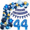 Ballons Girlande Blau 44 Geburtstag Mann deko Blau Luftballon 44. Geburtstag deko Mann Geburtstagsdeko 44 Jahre Mann Deko 44. Geburtstag Männer blau Luftballon Girlande blau 44. Geburtstag Männer