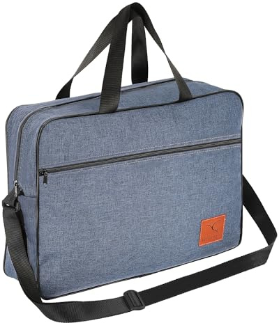 Granori Handgepäck Reisetasche 40x30x10 cm - Leichte Flugzeug Bord-/ Kabinengepäck Tasche | Gepäck Kabinentasche ideal für Lufthansa Flug (Blau)