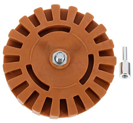 Mikikit Car Stickers Removal Wheel Drill Adapter Kit, Rubber Eraser for Sticker and Auto Decal Removal, Pneumatic Adhesive Eraser Wheel for Vehicle Care Tools