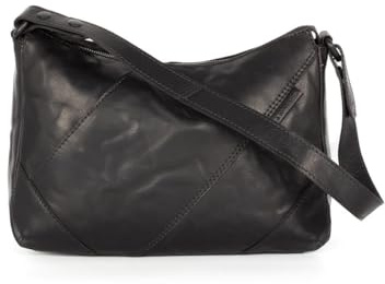Spikes & Sparrow Leren Schoudertas/Crossbodytas - Zoey - Zwart