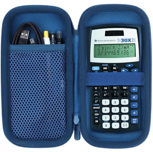 Lebakort Schutz Tasche Hülle Etui für Texas Instruments TI-30XIIS TI-30XS TI-30Xa TI-36X Pro Schulrechner (Blau)