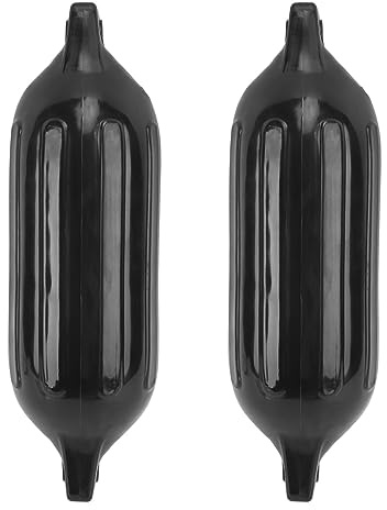 Defensas para Barcos Marinos Parachoques Inflables Negros Boyas para Muelle Yates Barcos de Pesca Accesorios Náuticos Seguridad Acuática