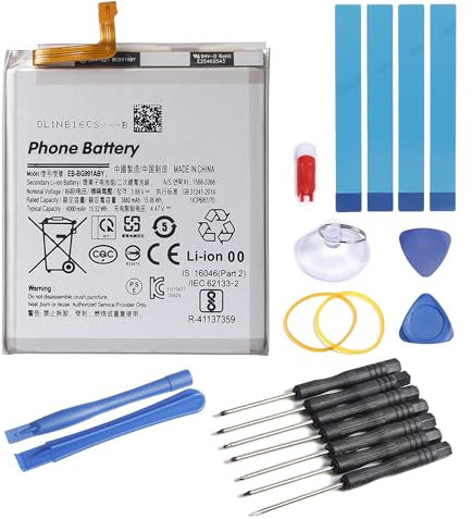 SHAWOROCE Batteria EB-BG991ABY Compatibile con Samsung Telefono Galaxy S21 5G SM-G991B G991U G9910 Smart Phone Li-ion 4000mAh 3,88V con kit di riparazione