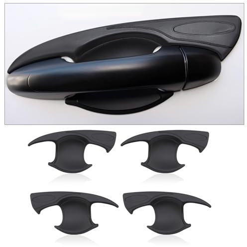 JHCHAN Door Handle Protector for Toyota Hilux, 2015-2025 Hilux Exterior Car Door Handle Cover Scratch Guard, Toyota Hilux Accessories (4PCS Matte Black)