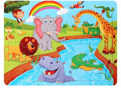 AORHOFJ 1 Set Zoo-Puzzle aus Holz, Lernspielzeug für Kinder, Holzpuzzle, Kindertagsspielzeug, Geschenke für 3, 4, 5, 6 Jahre alt
