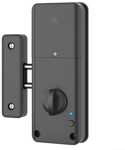 Serratura intelligente per porta, elettronica, senza chiave, con telecomando, per casa, hotel (nero)