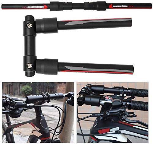Hominas Fahrradlenker Faltbar, Mountainbike Roller Lenker aus Aluminiumlegierung Faltbarer Lenker Schnellspanner 31,8 mm/ 25,4 mm Fahrrad DIY Ersatzzubehör