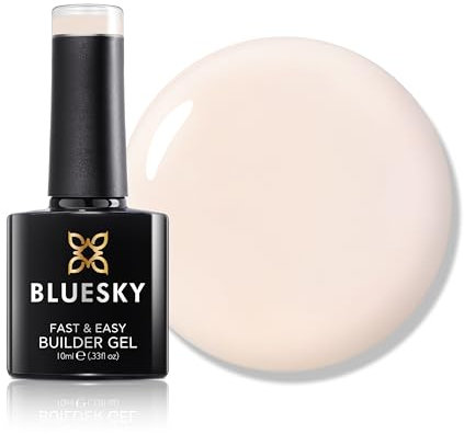 Bluesky Fast & Easy Builder Gel 10ml, Nude Delight, Nail Strengthener and Extender for Long, Strong Nails & Nail Extensions, Professional, Salon & Home Use, Requires Curing Under LED UV Nail Lamp