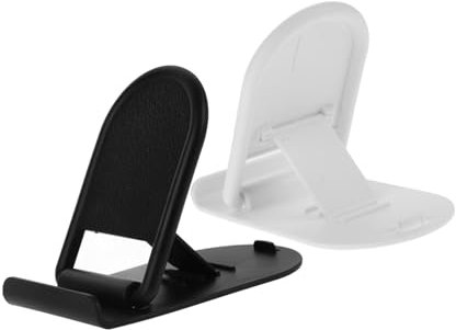 Angoily 2stücke Faltbarer Telefonständer Für Schreibtisch Handyhalter Aus Robustem Material Stabil Und Tragbar Für Reisen Zu Hause Büro