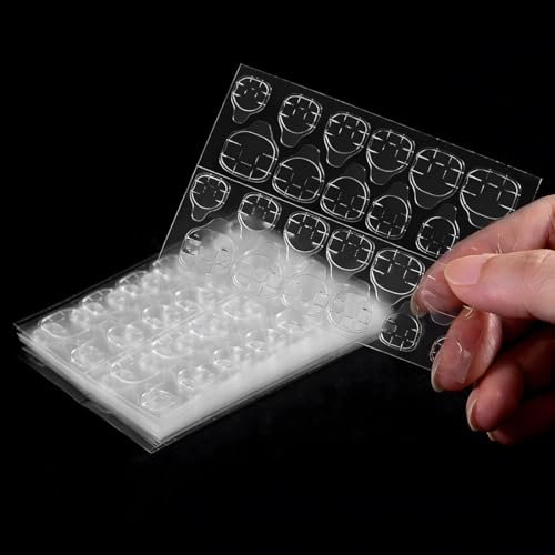 480 Piezas Adhesivo para uñas postizas, Pegatinas para uñas, Pegatinas adhesivas transparentes para uñas postizas para salón de belleza, DIY Ladies Nail Art, Adhesivo para arte de uñas