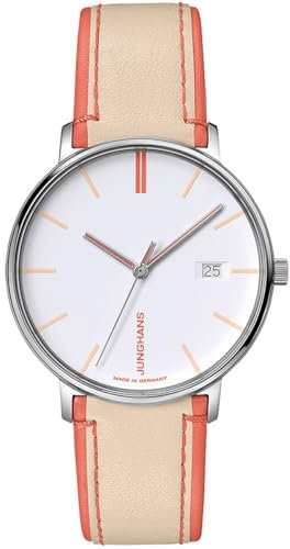 JUNGHANS Damenuhr Form Quarz Beige/Pfirsichfarben 47/4458.00