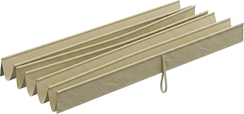 DecHome - Copertura Gazebo 4x3 m Pergola in Poliestere Traspirante Beige con 10 Fori di Drenaggio