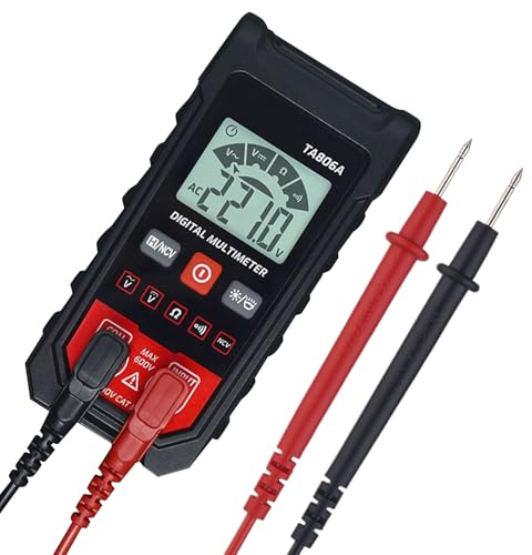 Multimètre numérique, multimètre numérique professionnel - DC AC Voltmeter - Analyseur de batterie de voiture précis, multimètre analogique pour applications électriques