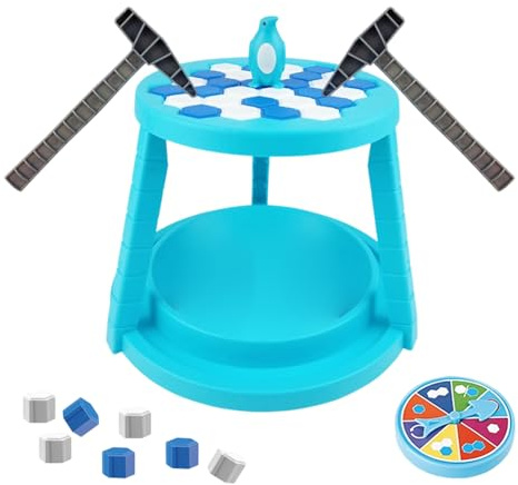 Jeu de Société Pingouin - Jouets d'apprentissage avec Pièges | Jeu De Société Familial Amusant avec Marteau,pour La Maison, Les Voyages, Les Fêtes, Les Anniversaires, La Journée des