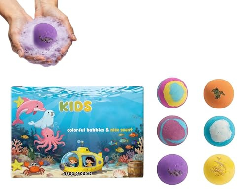 Bagnoschiuma per Donna Con Giocattoli e Palle Effervescenti Profumate per | Set da 6 Pezzi con Schiuma Per Donna, Uomo, Mamma, Nonna, Ragazze, Famiglia, Casa, Viaggio