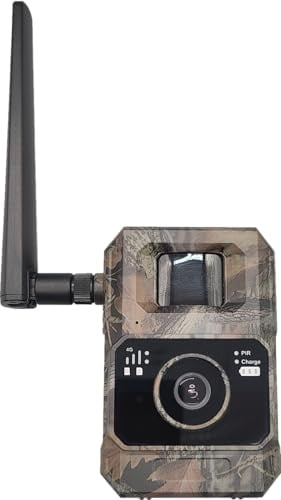 Berger & Schröter | Mini LTE 4G Wildkamera Live 48 MP mit Solar 4 W, Solarpanel, 0,2 s Trigger Bewegungsmelder, Handyübertragung, Nachtsicht, 1080P Wildtierkamera, 950nm Infrarot, 5200 mAh Akku