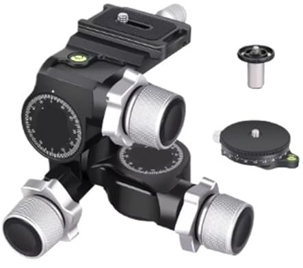Geared Tripod Head Aluminum with Plate, 6kg Load for Camera(GR5 Kit)