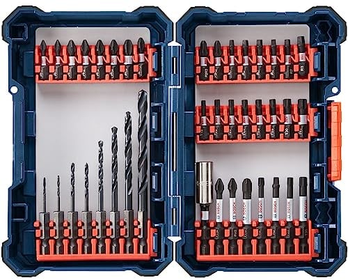 BOSCH DDMS40 40-teiliges sortiertes schlagfestes Bohrantriebs-Koffer-System-Set für Bohr- und Fahranwendungen