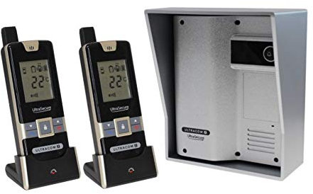 Ultracom2 600M Wireless Intercom & 2 Handsets With Hood (Silver Hood)